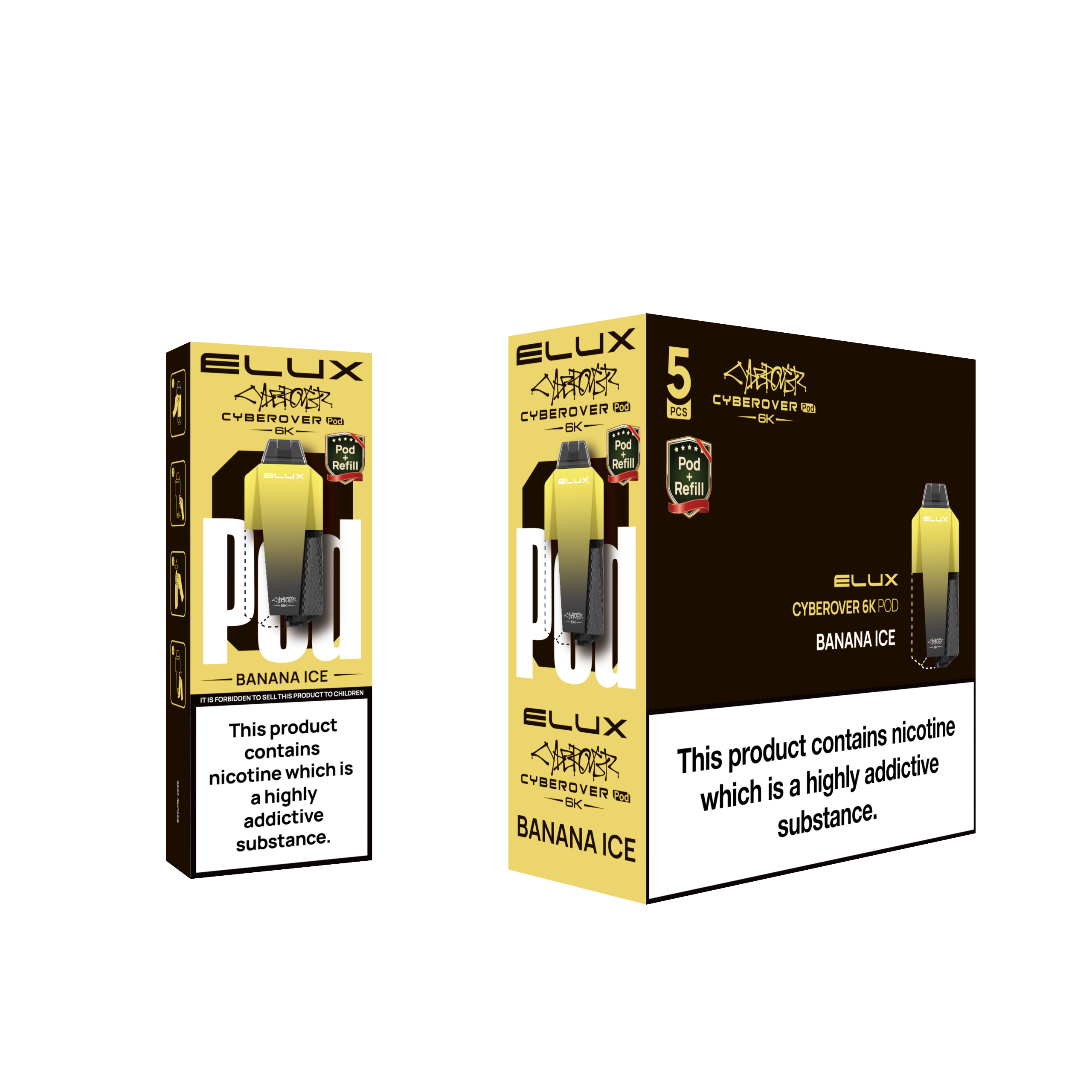 BANANA ICE - ELUX CYBEROVER 6K PODS