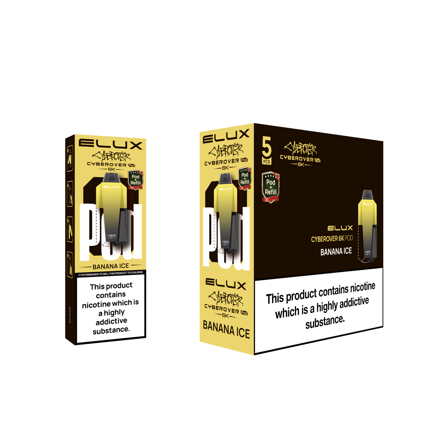 BANANA ICE - ELUX CYBEROVER 6K PODS