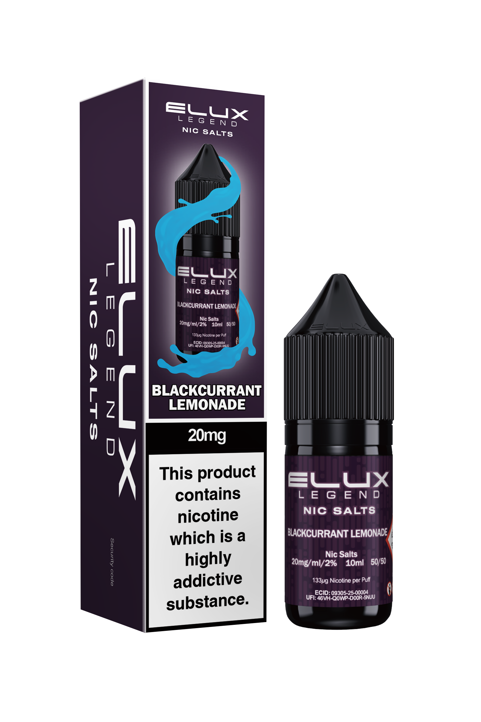 BLACKCURRANT LEMONADE - ELUX NIC SALTS 10 MG