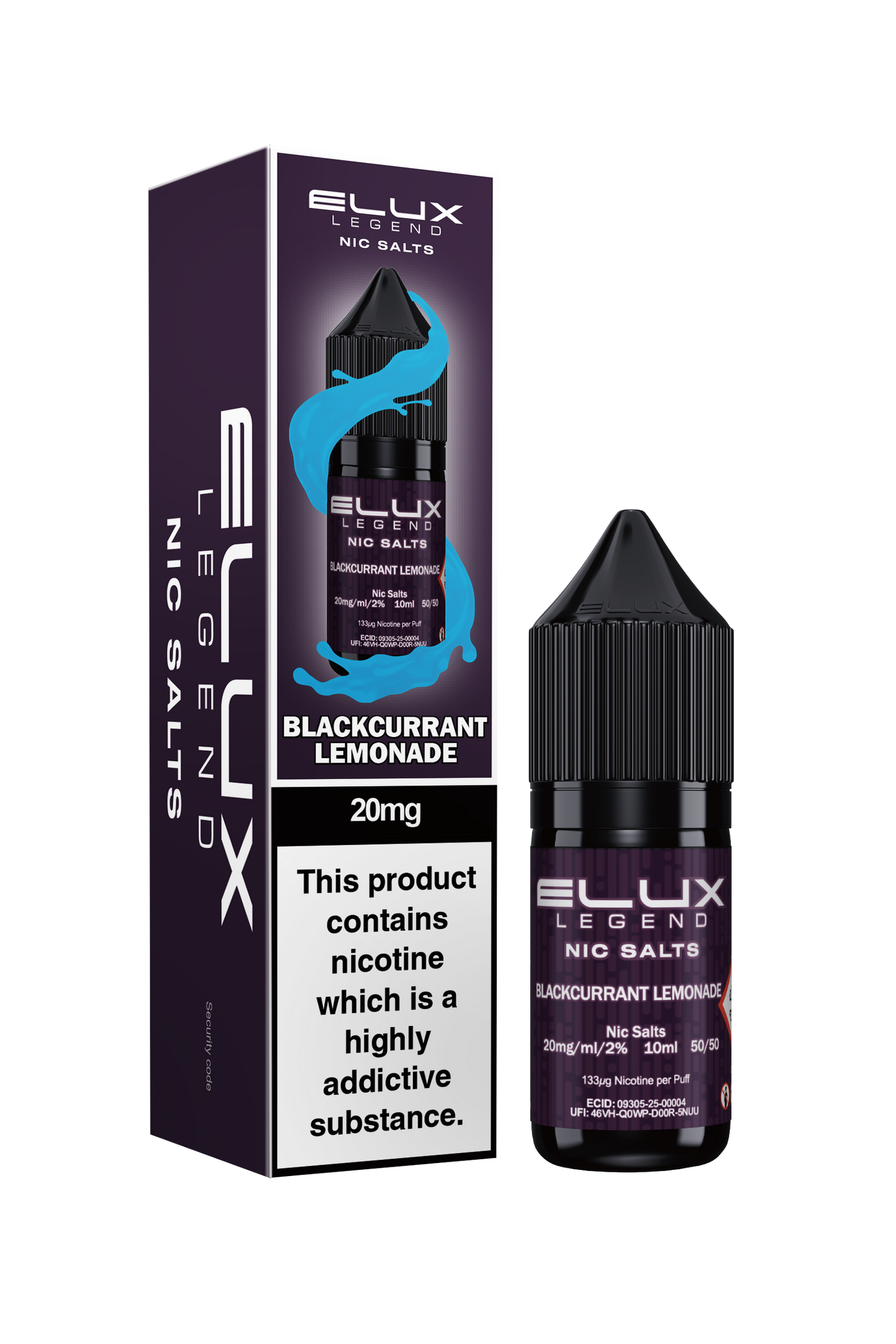BLACKCURRANT LEMONADE - ELUX NIC SALTS 20 MG