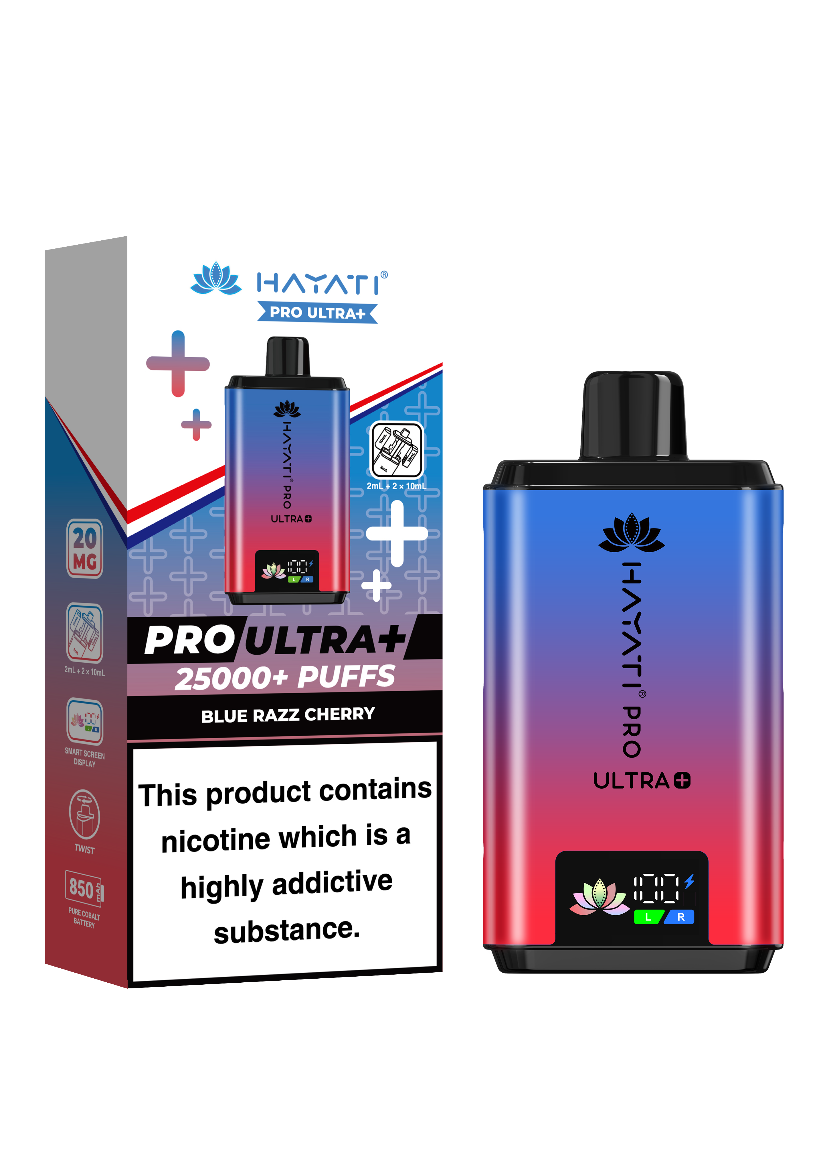 BLUE RAZZ CHERRY - HAYATI PRO ULTRA 25K