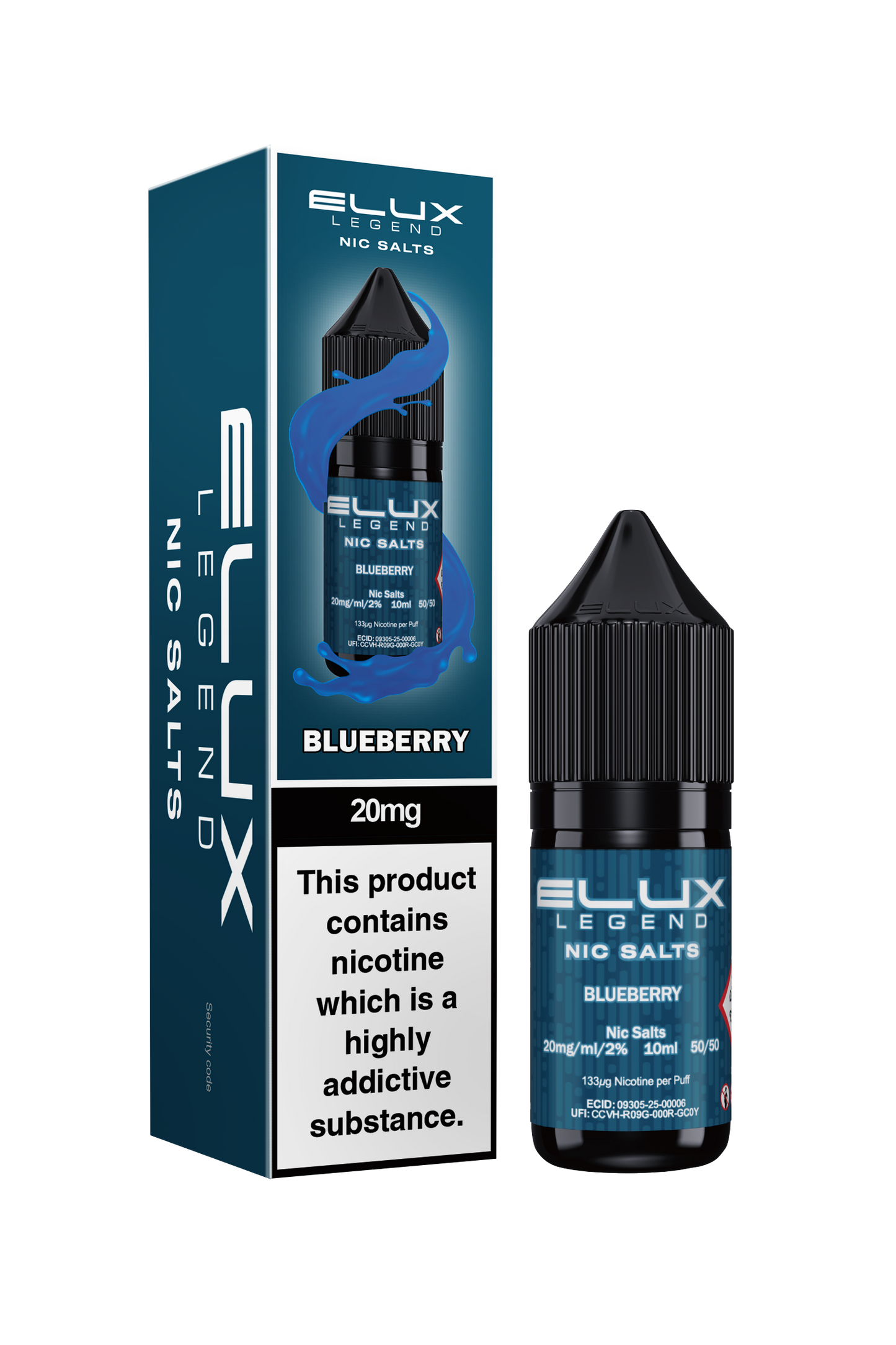 BLUEBERRY - ELUX NIC SALTS 10 MG