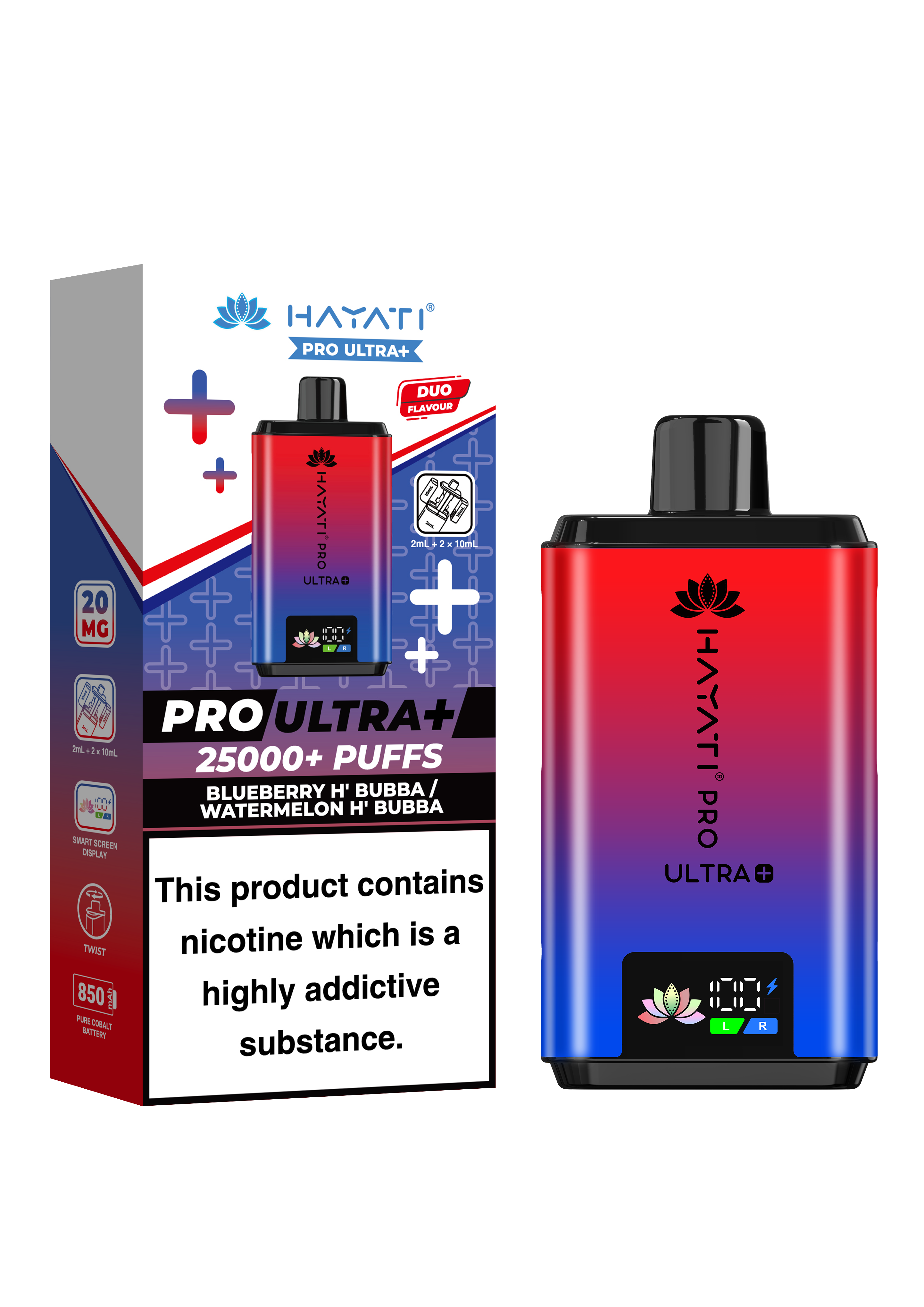 BLUEBERRY H'BUBBA/WATERMELON H'BUBBA - HAYATI PRO ULTRA 25K