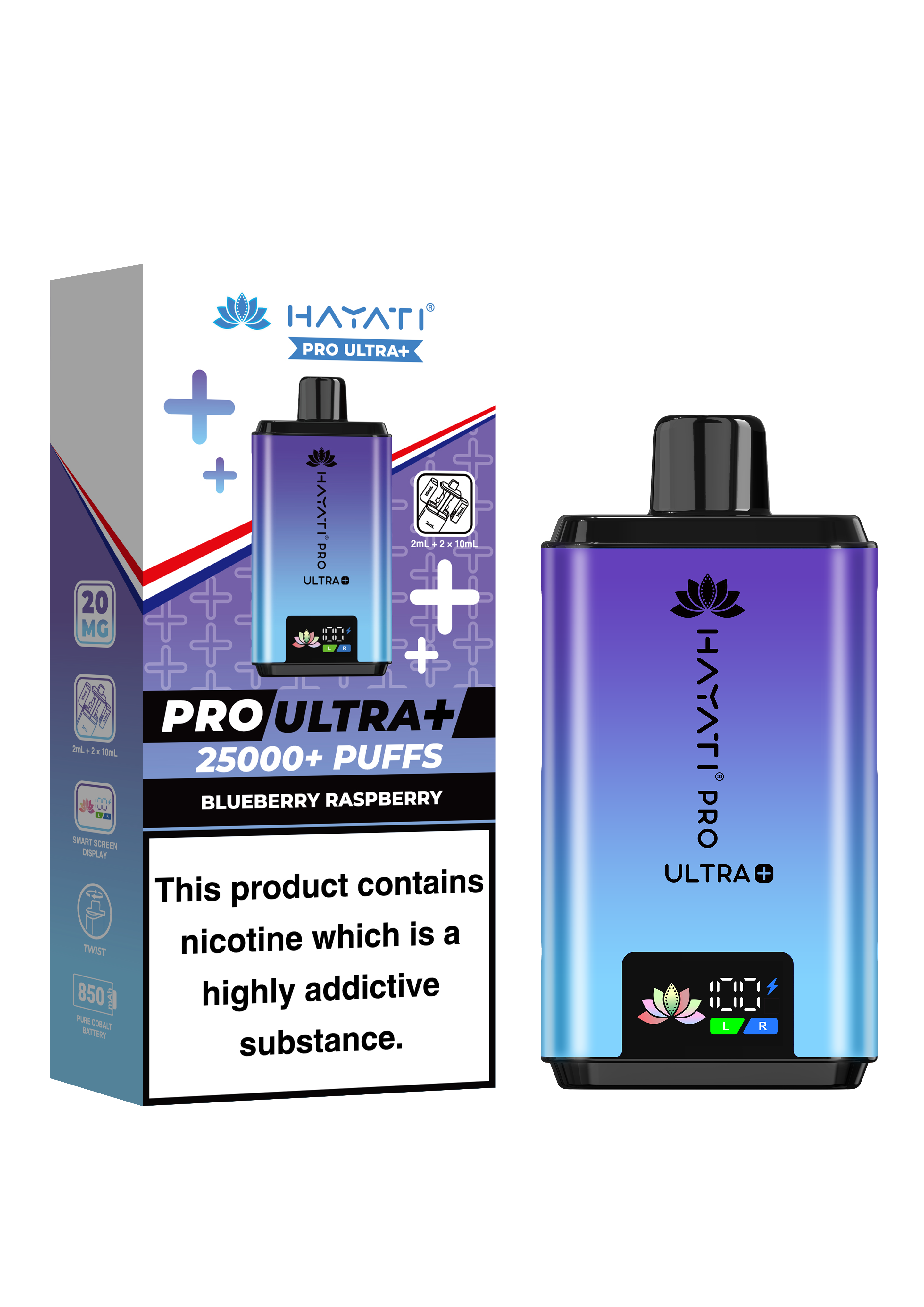 BLUEBERRY RASPBERRY - HAYATI PRO ULTRA 25K