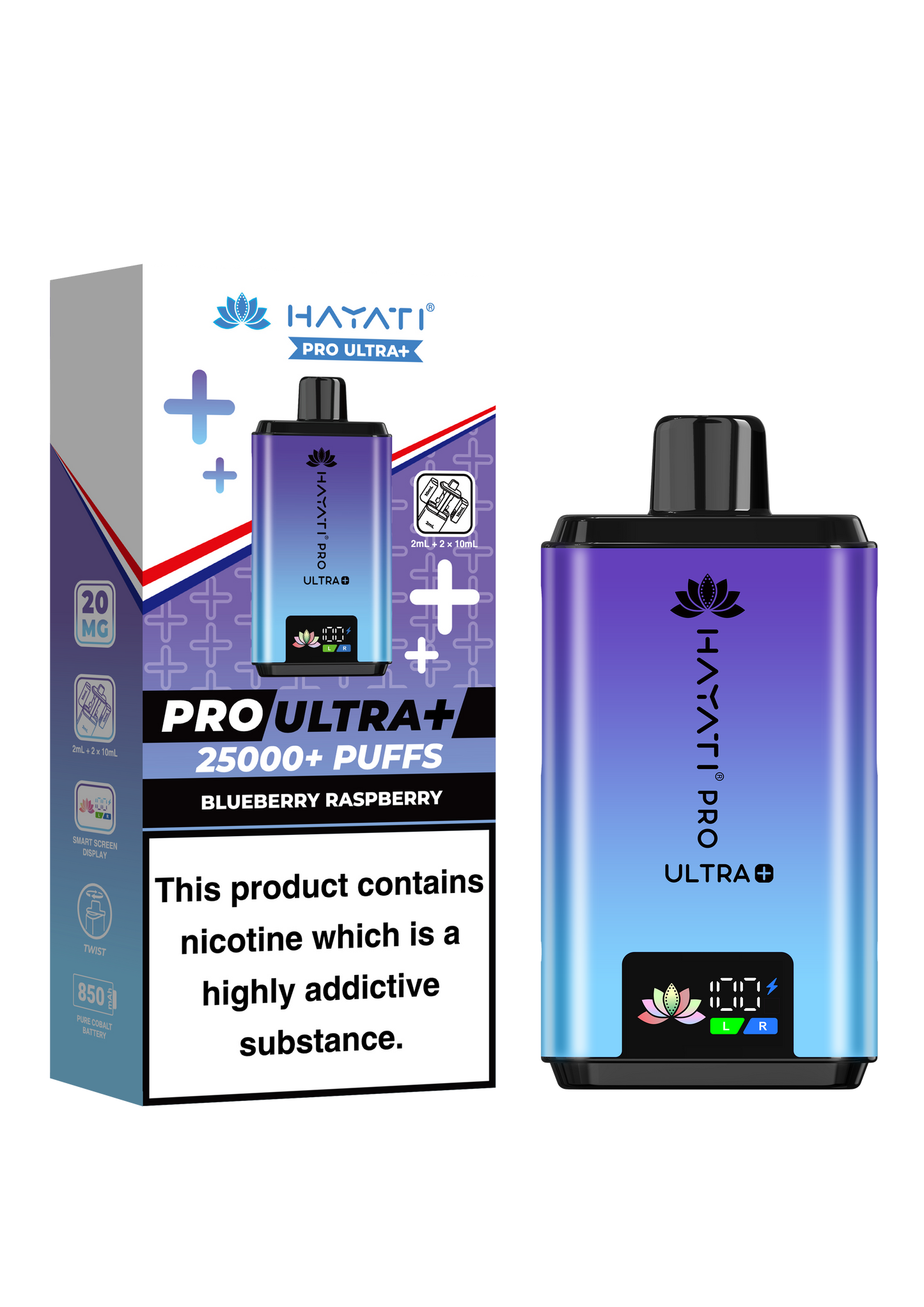 BLUEBERRY RASPBERRY - HAYATI PRO ULTRA 25K