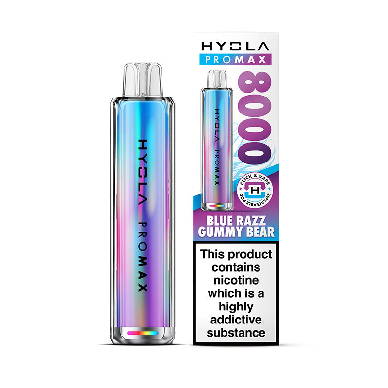 BLUE RAZZ GUMMY BEAR - HYOLA 8000