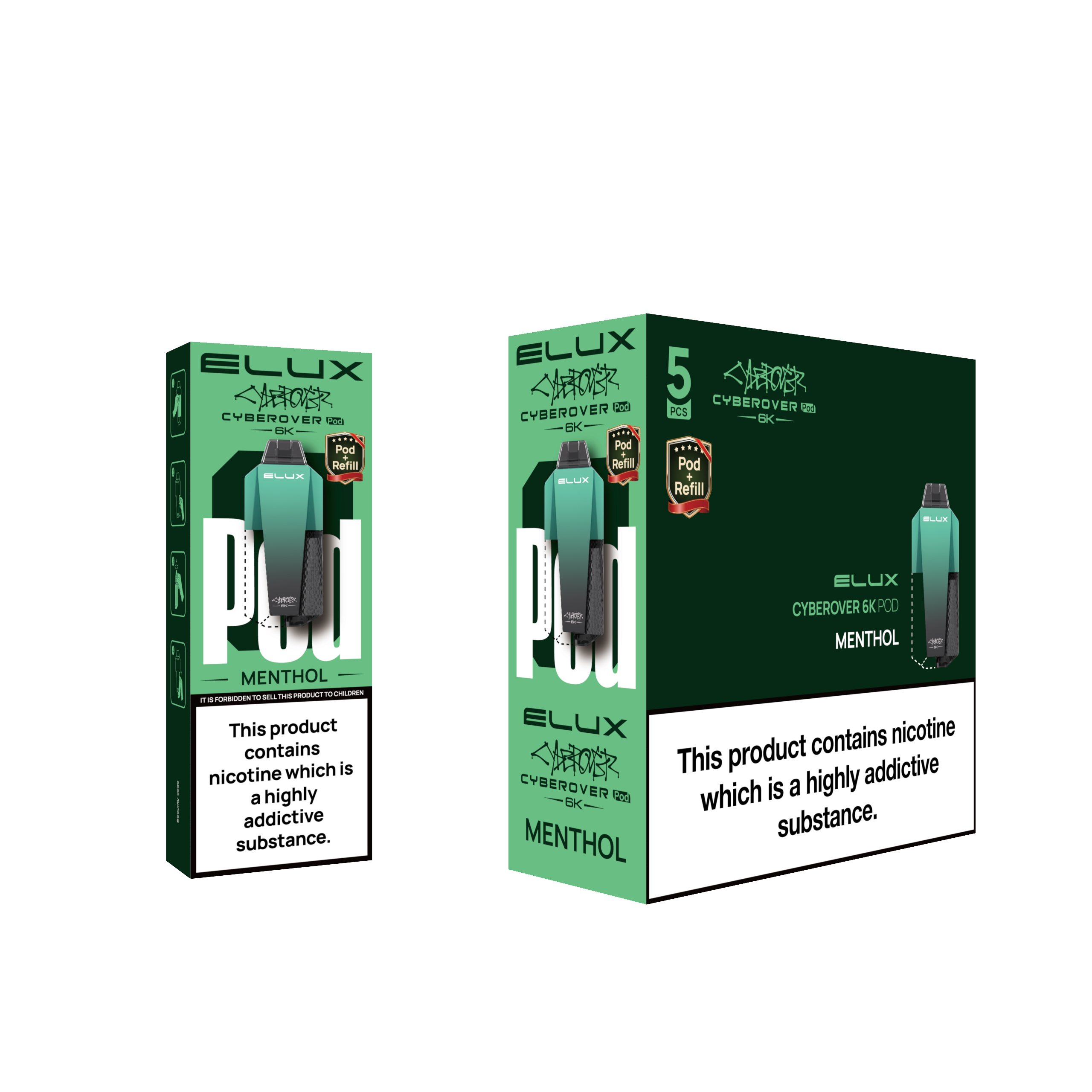 MENTHOL - ELUX CYBEROVER 6K PODS