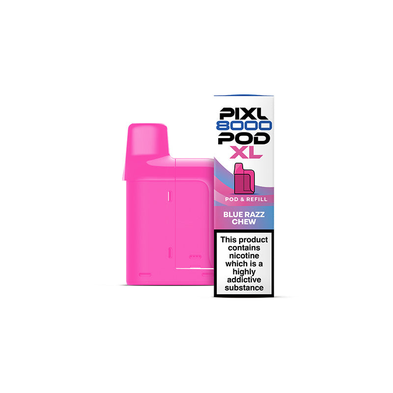 BLUE RAZZ CHEW - PIXL 8000 POD