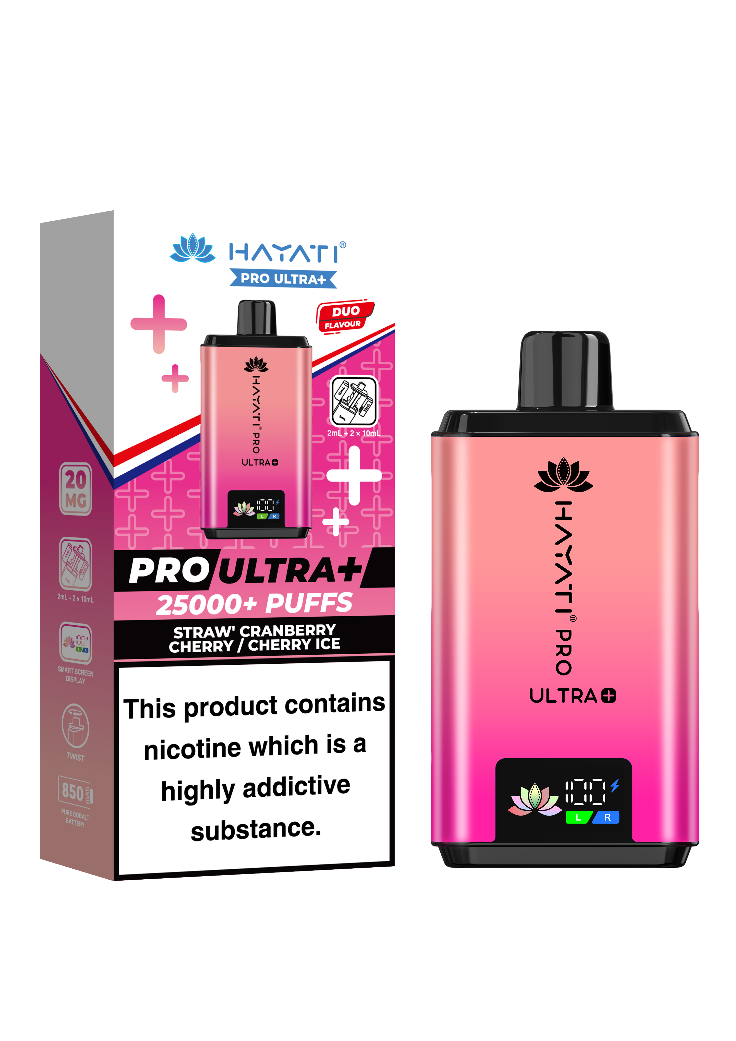 STRAW'CRANBERRY CHERRY/CHERRY ICE - HAYATI PRO ULTRA 25K