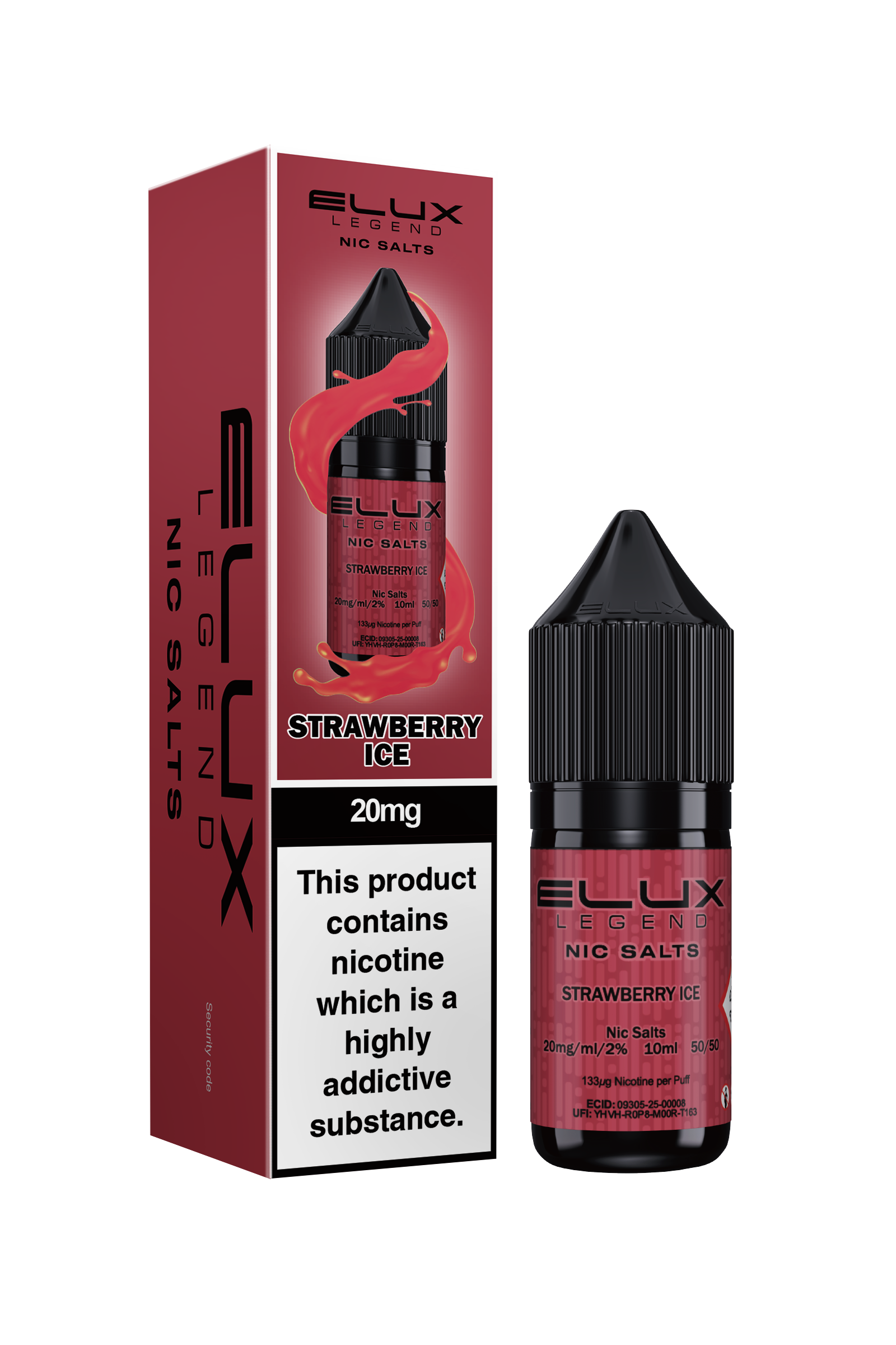 STRAWBERRY ICE - ELUX NIC SALTS 10MG