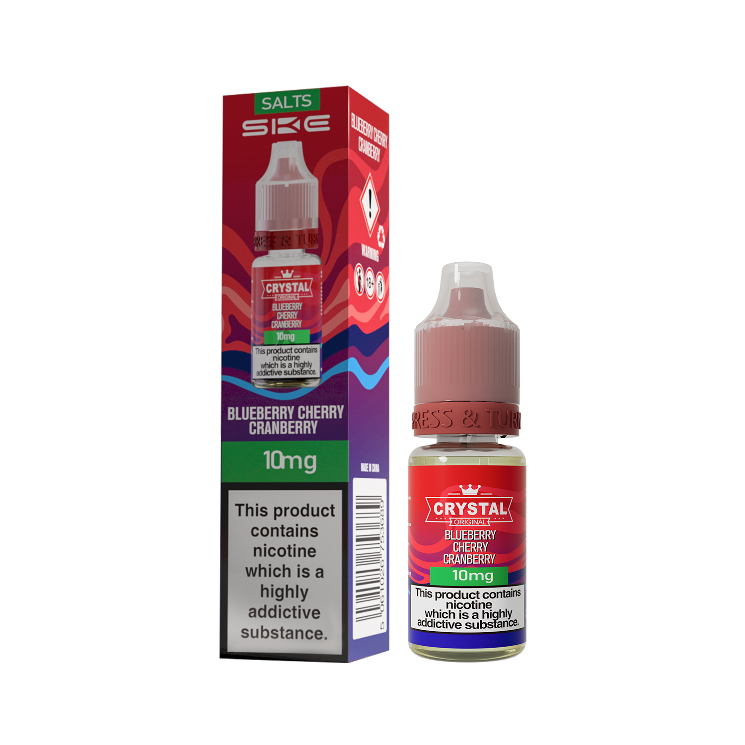 BLUEBERRY CHERRY CRANBERRY - SKE NIC SALTS 10MG
